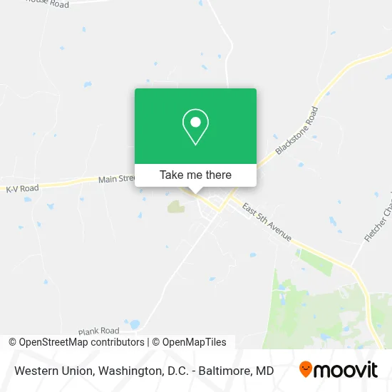 Western Union map