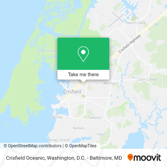 Crisfield Oceanic map