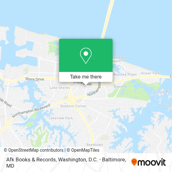 Afk Books & Records map