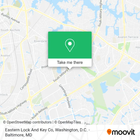 Eastern Lock And Key Co map