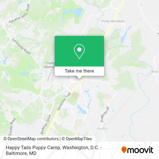 Happy Tails Puppy Camp map