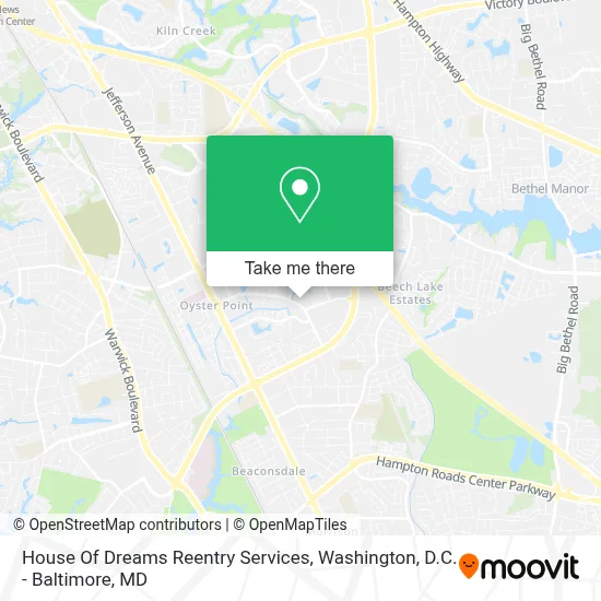 House Of Dreams Reentry Services map