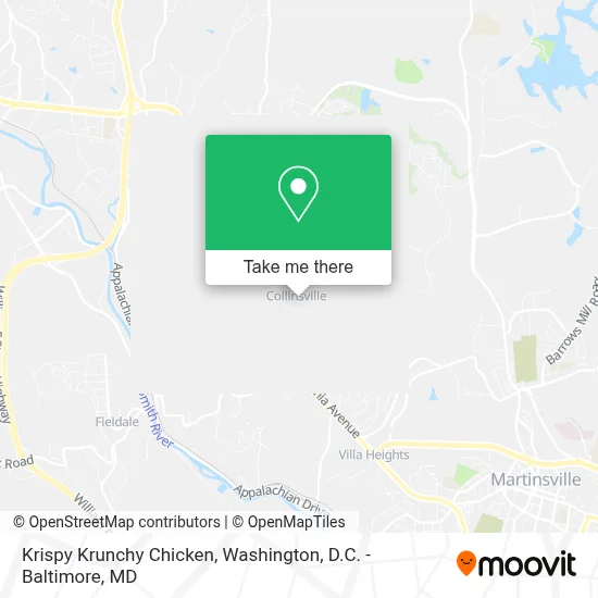 Krispy Krunchy Chicken map