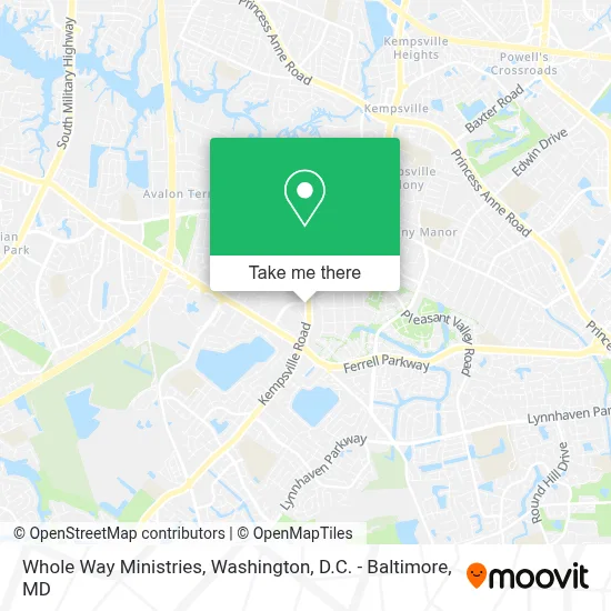 Whole Way Ministries map