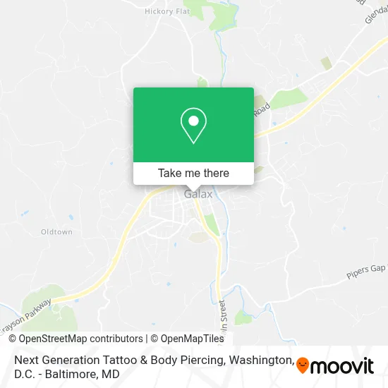 Next Generation Tattoo & Body Piercing map