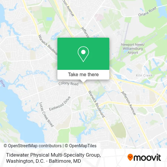 Tidewater Physical Multi-Specialty Group map