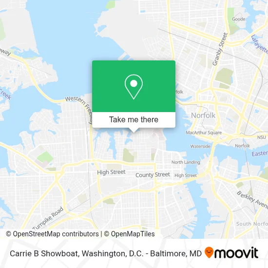 Carrie B Showboat map
