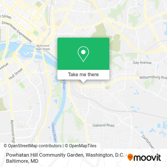 Powhatan Hill Community Garden map