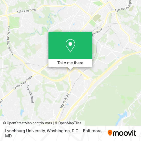 Lynchburg University map
