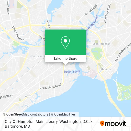 City Of Hampton Main Library map