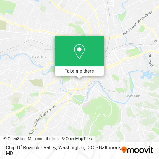 Chip Of Roanoke Valley map