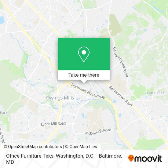 Office Furniture Teks map