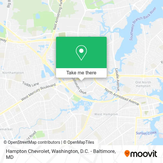 Hampton Chevrolet map