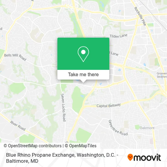 Blue Rhino Propane Exchange map