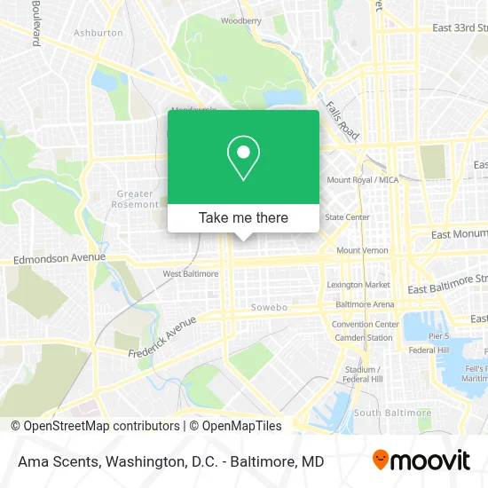 Ama Scents map