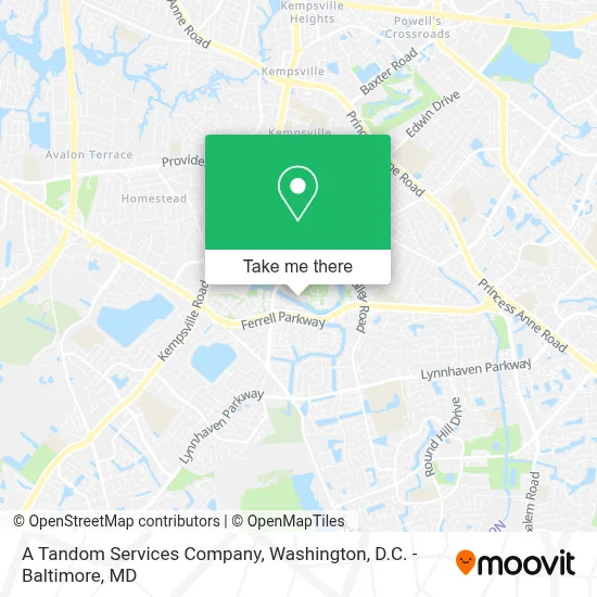 A Tandom Services Company map
