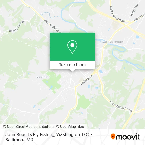John Roberts Fly Fishing map