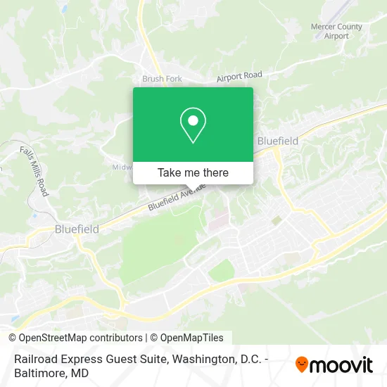 Railroad Express Guest  Suite map