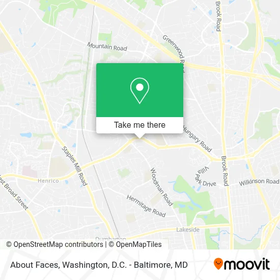 About Faces map