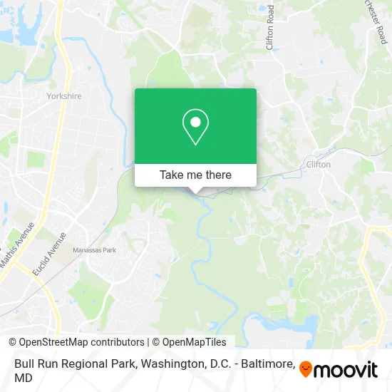 Bull Run Regional Park map