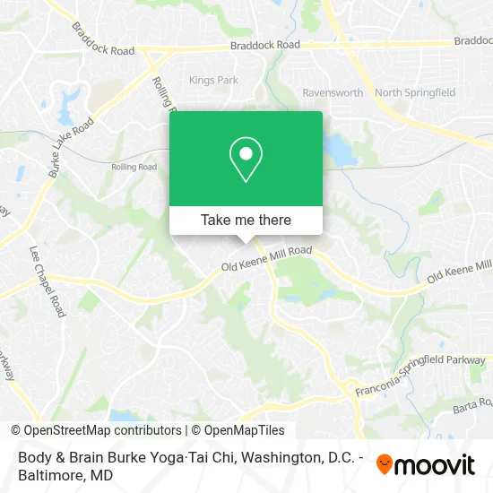Body & Brain Burke Yoga·Tai Chi map