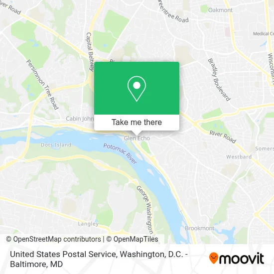 United States Postal Service map