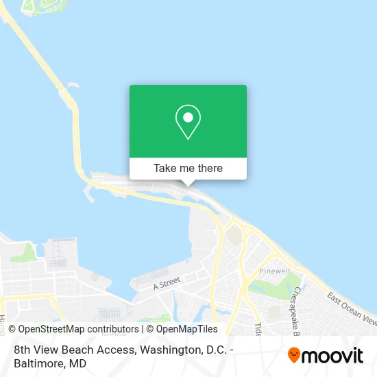 8th View Beach Access map
