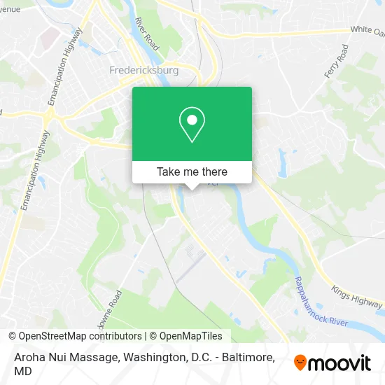 Aroha Nui Massage map