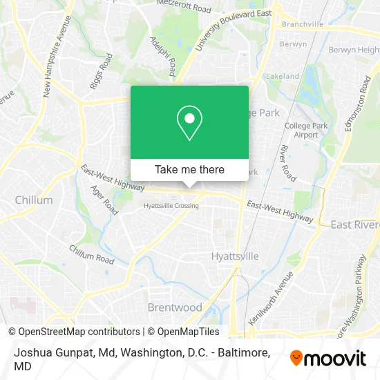 Joshua Gunpat, Md map