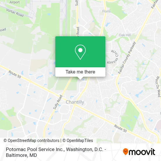 Potomac Pool Service Inc. map