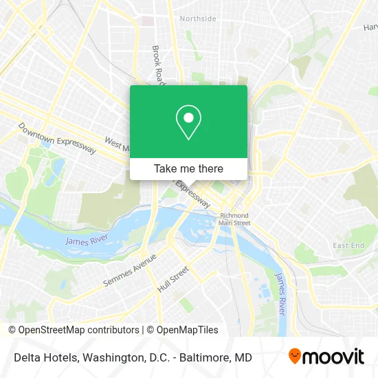 Delta Hotels map