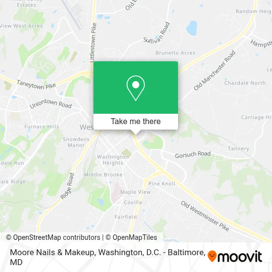 Moore Nails & Makeup map