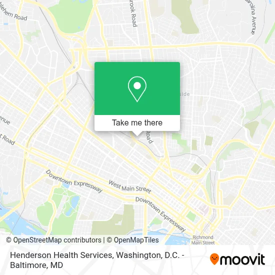Henderson Health Services map