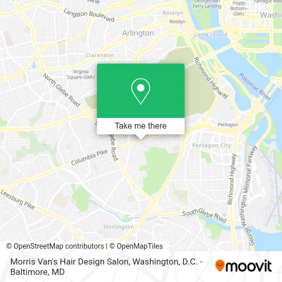 Morris Van's Hair Design Salon map