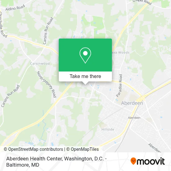 Aberdeen Health Center map