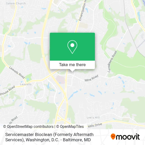 Servicemaster Bioclean (Formerly Aftermath Services) map