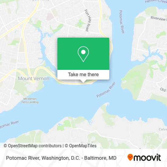 Potomac River map