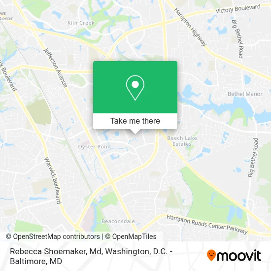 Rebecca Shoemaker, Md map
