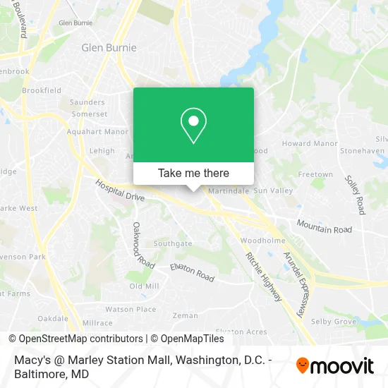 Macy's @ Marley Station Mall map