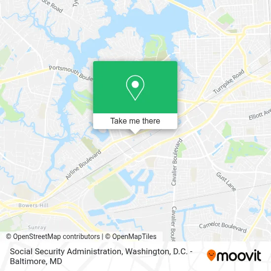 Social Security Administration map