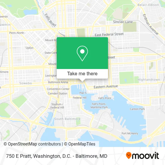 750 E Pratt map