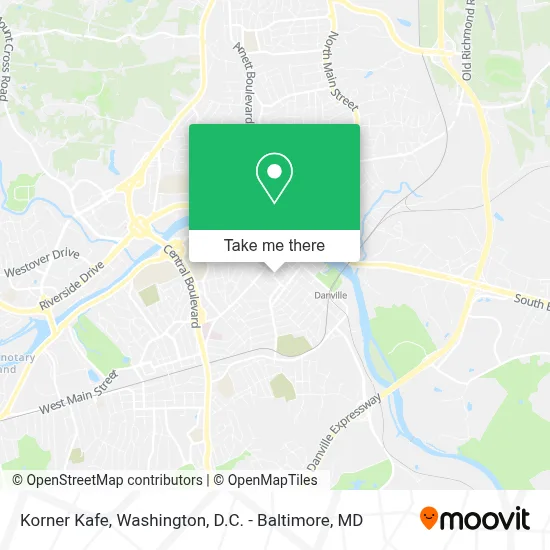 Korner Kafe map