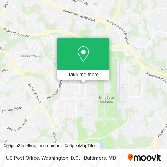 Us Post Office map