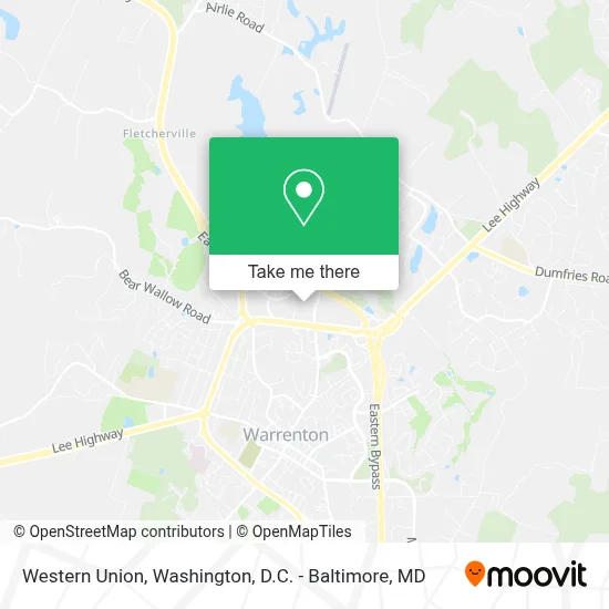 Western Union map