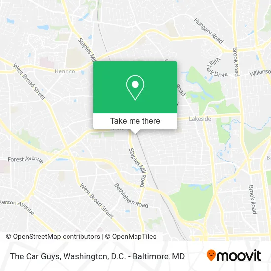 The Car Guys map