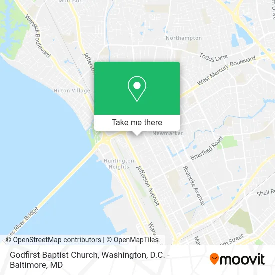 Godfirst Baptist Church map