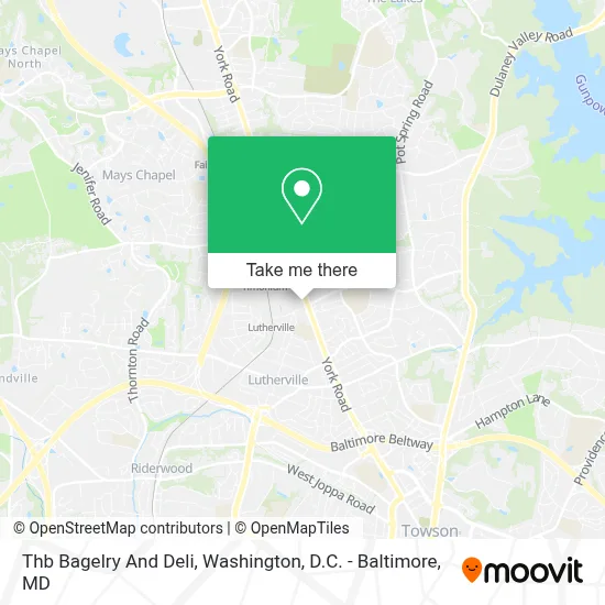 Thb Bagelry And Deli map