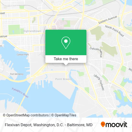 Flexivan Depot map