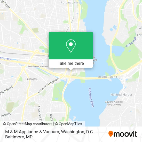 M & M Appliance & Vacuum map