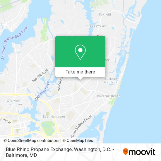Blue Rhino Propane Exchange map